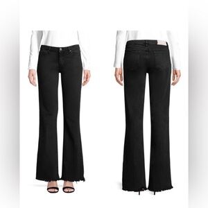 IRO EVASE Freddy Black Flare  Jeans Low Rise size 24